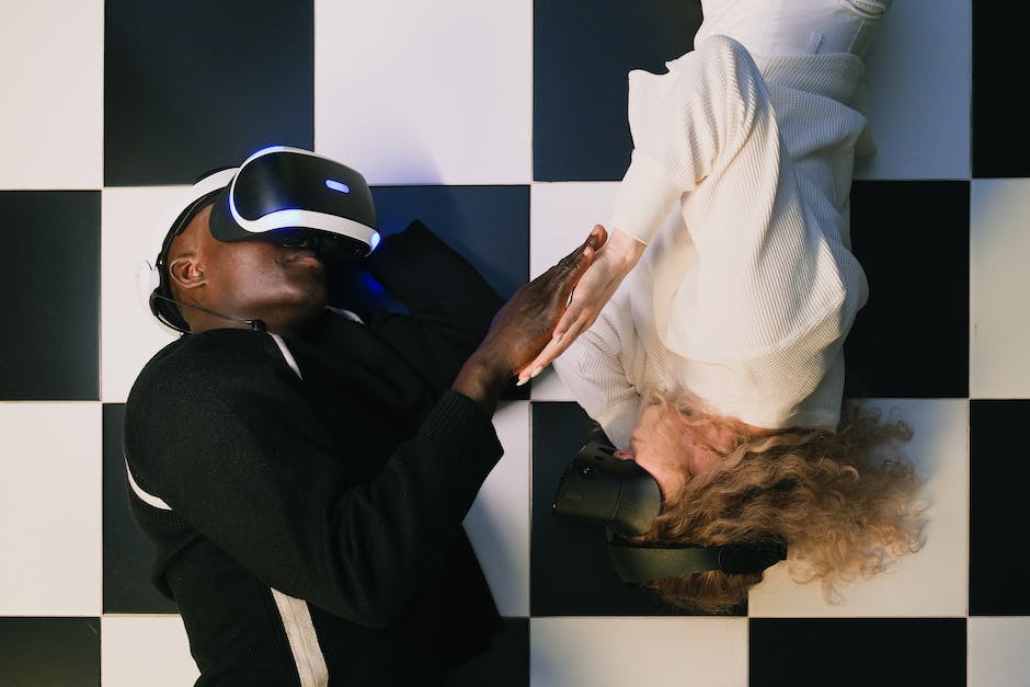 A group of people wearing VR headsets and experiencing virtual reality technology