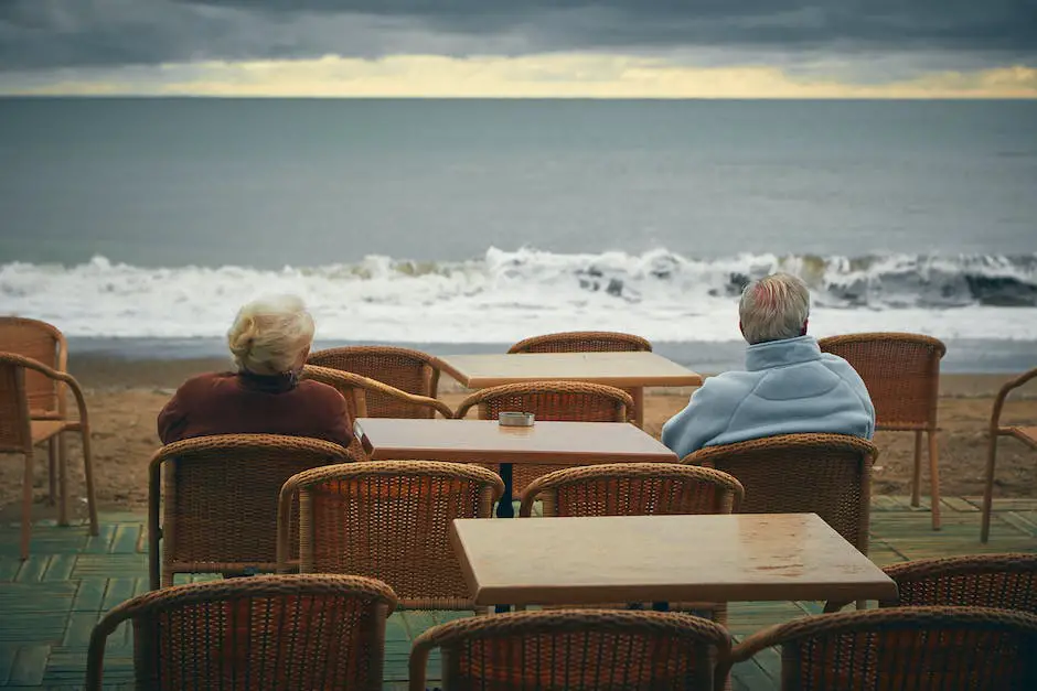 Image of a smiling senior couple on a beach, representing the joy and relaxation that can be experienced through retiree travel discounts